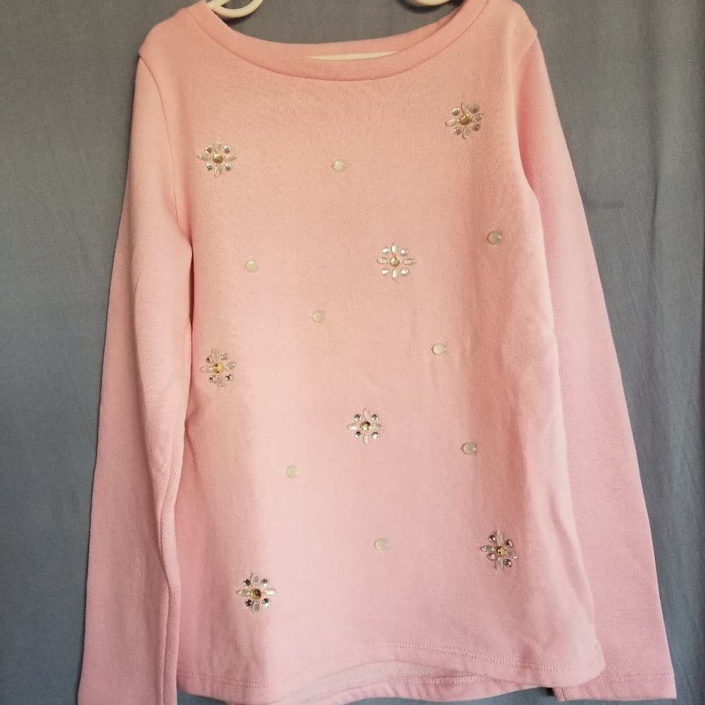 Pink Snowflake Sweatshirt - Picture 2 of 4